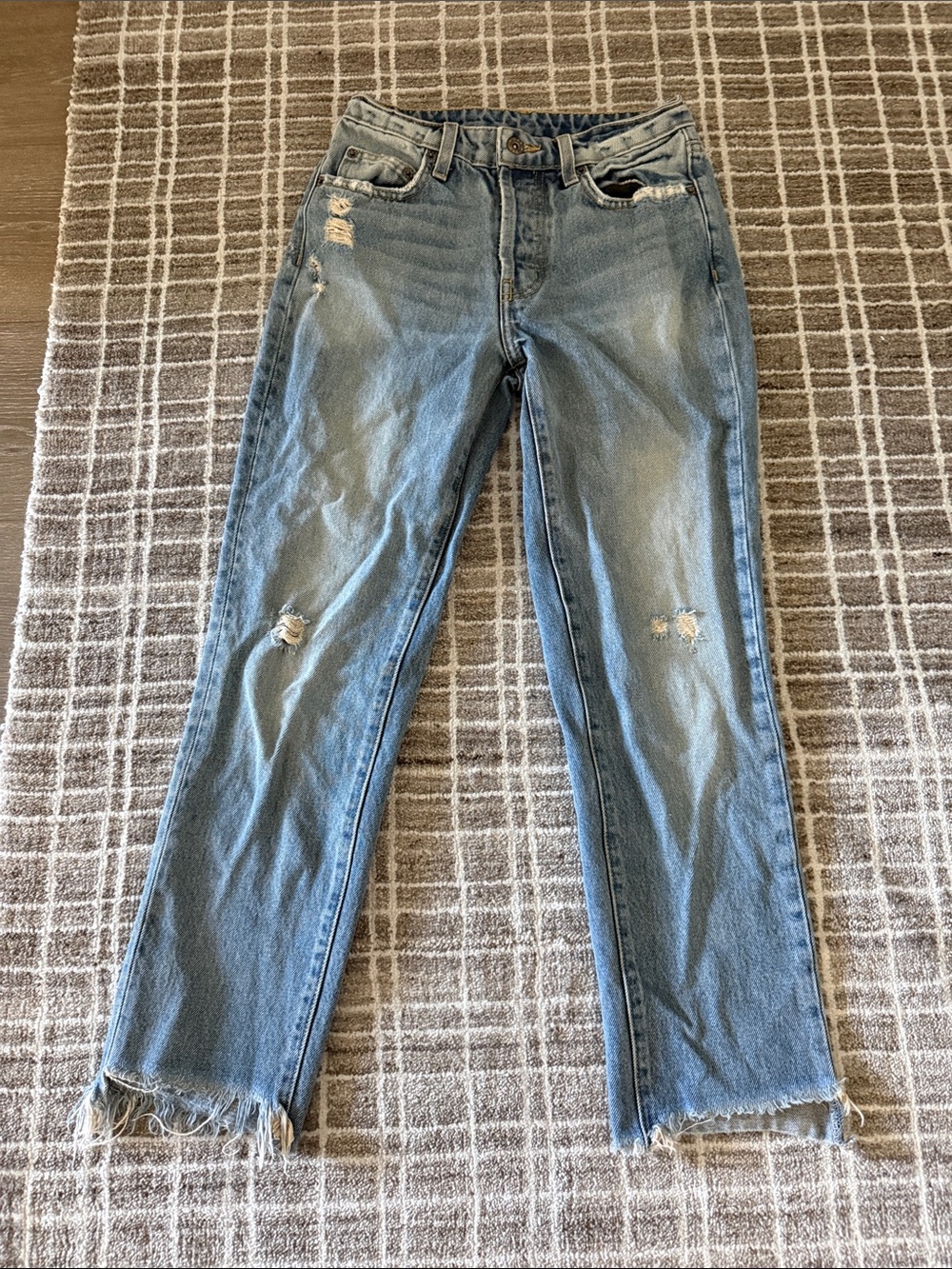 Carmar High-Rise Blue Denim Jeans